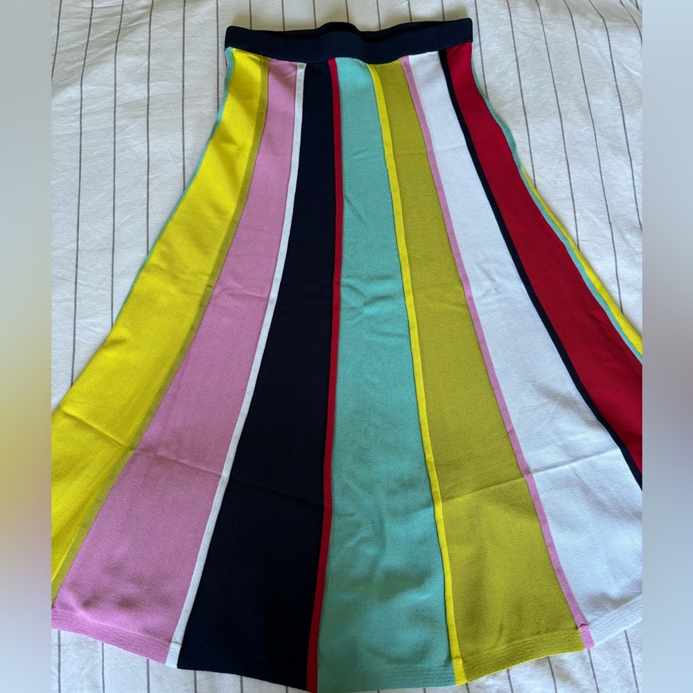 J.Crew Multi Color Knit Midi Skirt